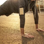 man doing push ups