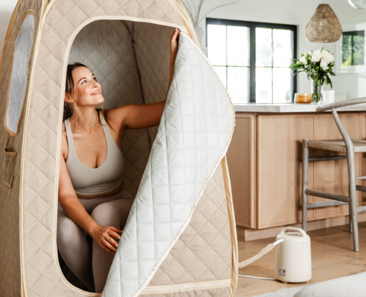 the new Homedics SaunaZen pop-up steam sauna