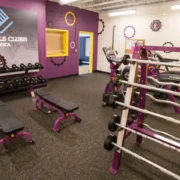 The first Planet Fitness mini Judgement Free Zone in New Hampshire, which debuted in 2016.