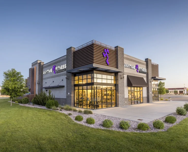 exterior shot of an Anytime Fitness gym