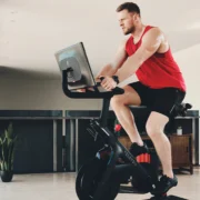 JJ Watts on a Peloton Bike