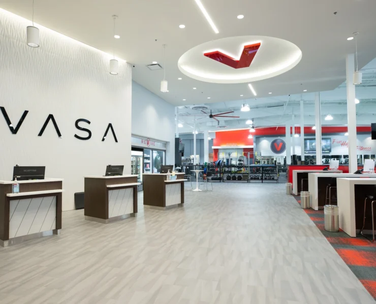 lobby of a VASA Fitness gym