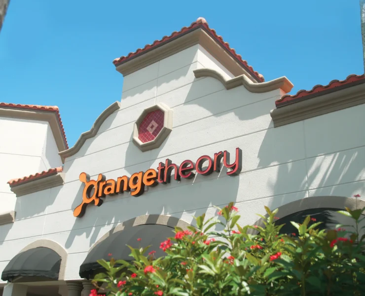 exterior shot of an Orangetheory Fitness studio in Boca Raton, Florida