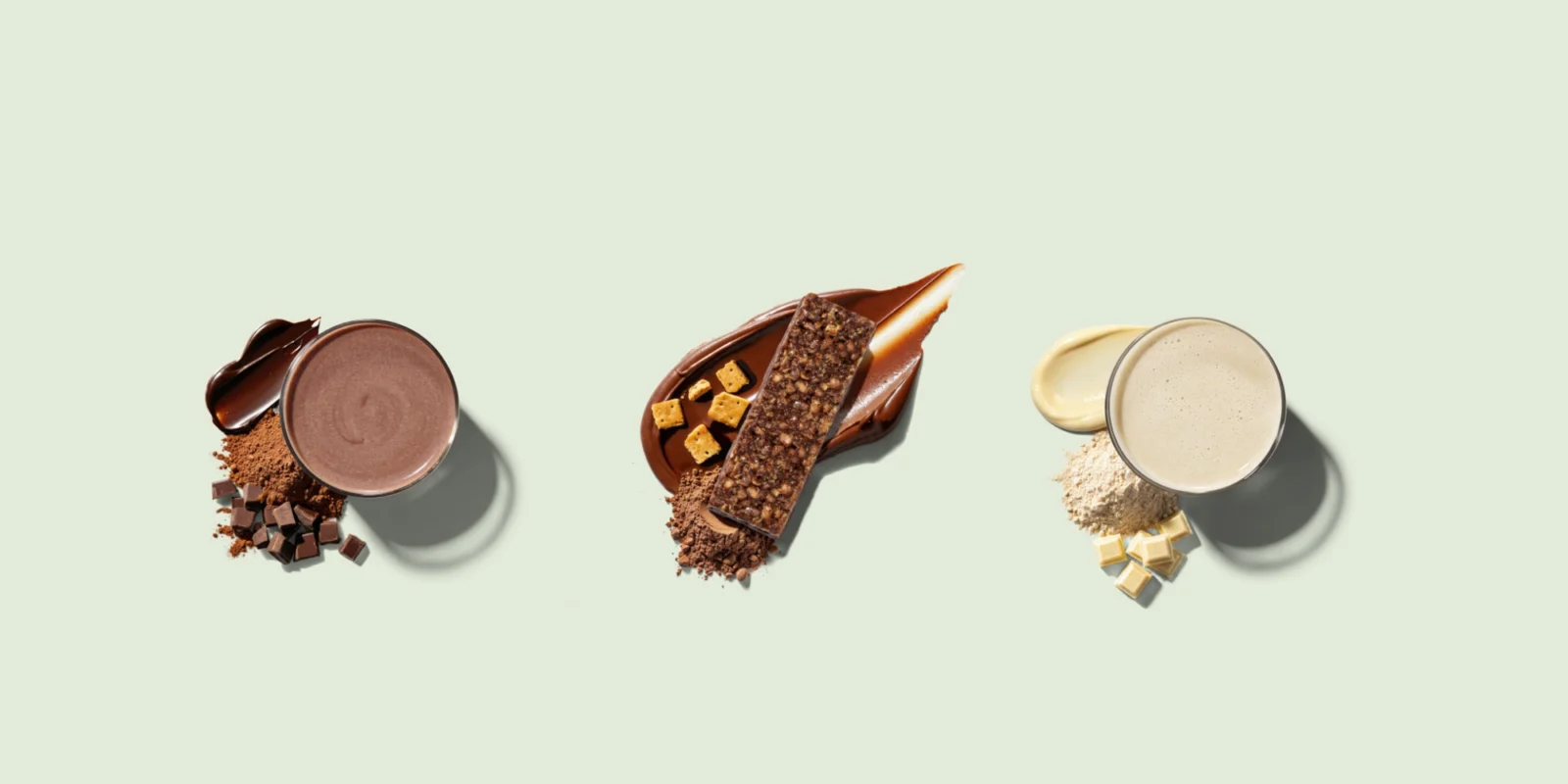 shakes and bars from Hims & Hers new nutritional offerings for GLP-1 users