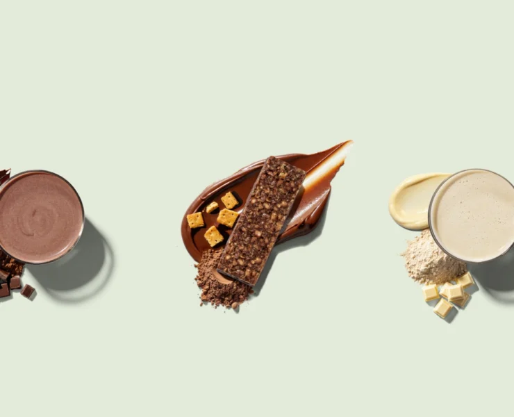 shakes and bars from Hims & Hers new nutritional offerings for GLP-1 users