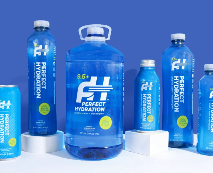 Perfect Hydration's new water bottle packaging