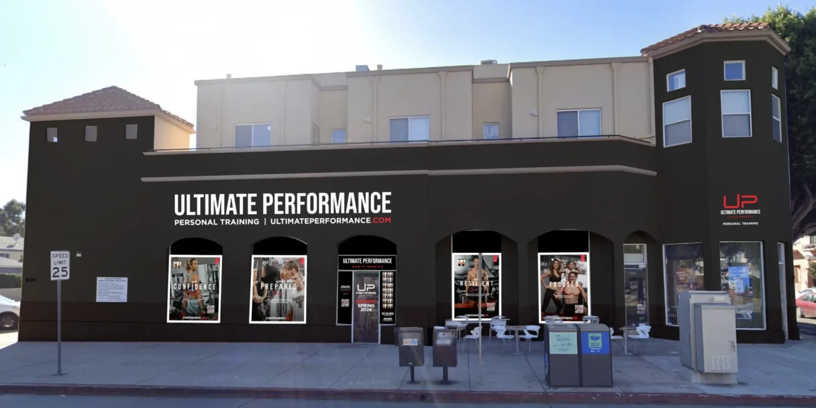 An exterior shot of Ultimate Performance's upcoming location in Santa Monica