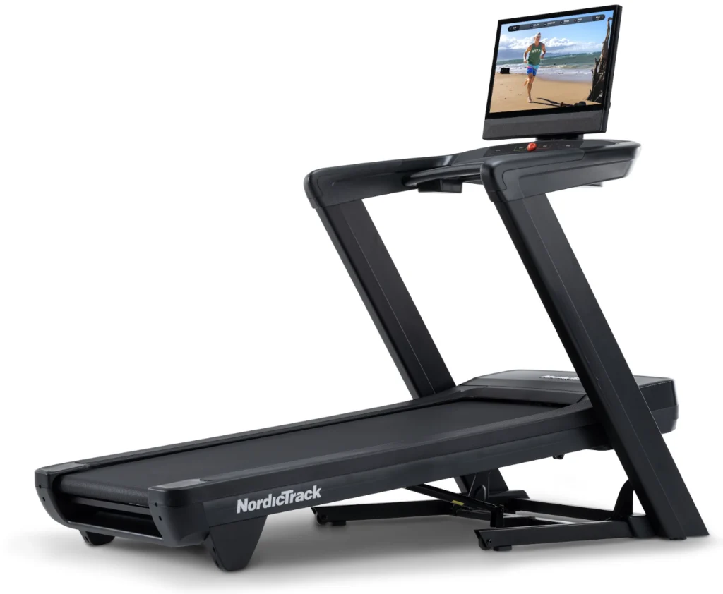 side shot of NordicTrack Commercial 2450 treadmill