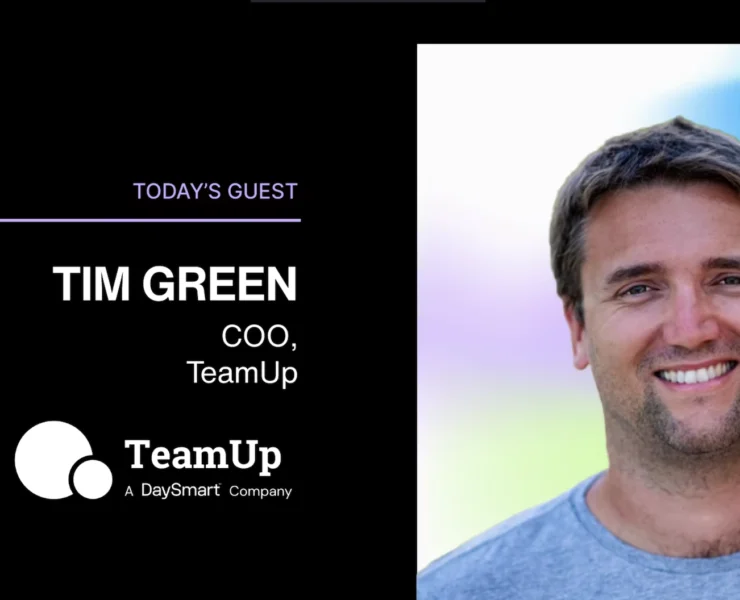 Unscripted podcast banner featuring Tim Green from TeamUp