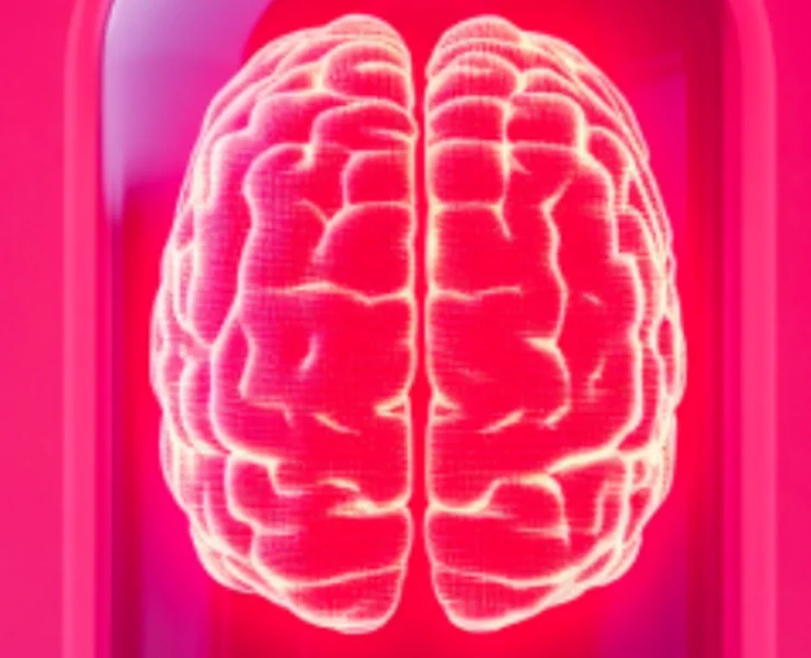 a pink glowing brain / Brain.one