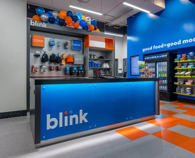 Blink Fitness desk